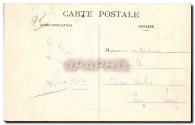 Mesnil-Val (Arredores de Tréport) — A descida para o mar — Edição Arnault, Le Tréport — Verso