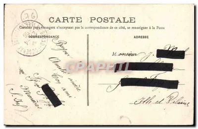 Zamek Mesnières (S.-Inf.) — Wzgórze Saint-Amador i Zamek widziane z brzegów Béthune — wydawca nieznany, numer serii nie widoczny — Rewers