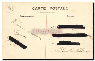 Zamek Mesnières (S.-Inf.) — Wejście do Wieży S.-E. — Santos, druk. w Éa — Rewers