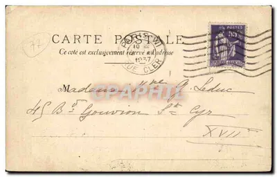 Coulommiers - Place de l Hotel de Ville - Bilhete postal antigo — Verso