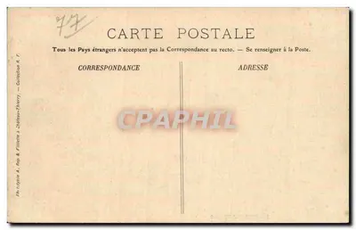 Coulommiers — Fazenda do Hospital — Galeries Françaises, n° 2648 — Verso