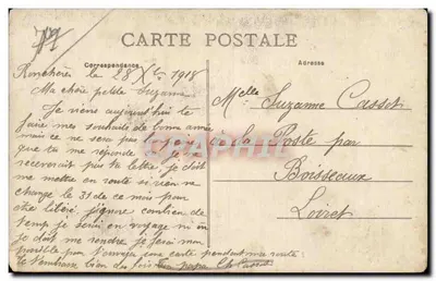 Coulommiers — Le Pont de la Fausse-Rivière — Edit. J. B. n°26 — Verso
