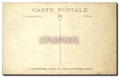 Soldado em uniforme — retrato — P. Martignon, Photo, 154, Faub. St-Antoine, Paris — Verso