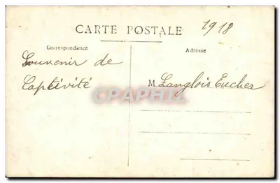 Soldado em cativeiro — 1918 — Verso