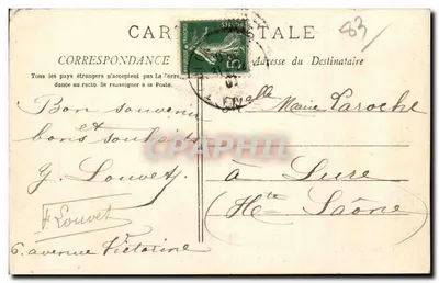 Toulon - St-Mandrier - Os cais e a depressão de St-Georges — A. Bougault, n°795 — Verso