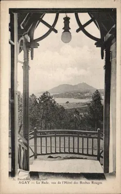 Agay — A Rade, vista do Hotel das Rochas Rouges — A. Bandiéri, St-Raphaël