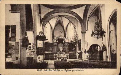 Brignoles — Igreja paroquial — Editor Rivière-Bureau, Pons (Charente-Inférieure)