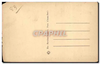 Brignoles — Igreja paroquial — Editor Rivière-Bureau, Pons (Charente-Inférieure) — Verso
