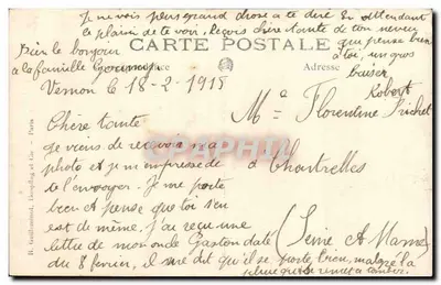 Giovane militare in uniforme — studio — B. Guillainnot, L'espèce et Cie, Parigi — Verso
