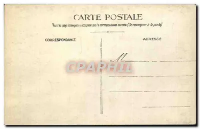 Cinco homens em uniforme militar — um com uma bicicleta — França, início do século XX — Verso