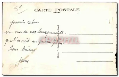 Mourmelon-le-Grand — Campo de Chalons — Vista do antigo campo — Verso