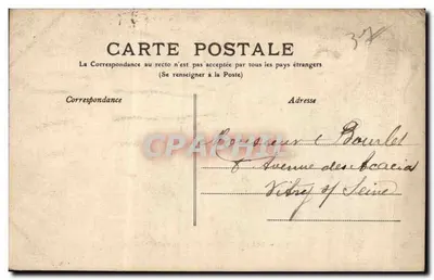 Tours - Portillon, Capela da Bretiche — M.T. I.L. n°199 — Verso