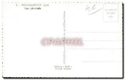 Rocamadour (Lot) — Ogólny widok — Wydawnictwo Gaby — Rewers
