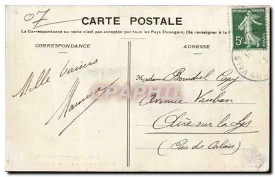 Vals-les-Bains — A Fonte Intermittente — C. Artuge, filho, editor, Aubenas (Ardèche) — Verso