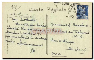 Deauville-la-Plage-Fleurie — A Terrasse, vista sobre Trouville — ND Phot. — Verso