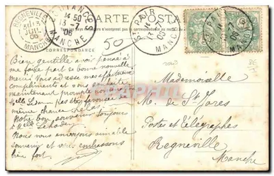 St-PAIR - Praia e Casino — Coton, fot. Granville — Verso
