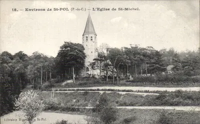 Arredores de St-POL (P.-de-C.) — A Igreja de St-Michel — Livraria Rigoulot, St-Pol