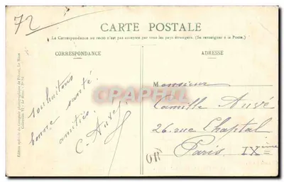 Le Mans — Katedra, tunel, most Ysoir i most w kształcie X, zbudowany w 1898 — Chiche J. Garczynski, nr 84 — Rewers