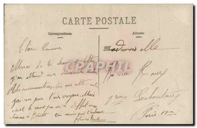 Twee mannen — één in militaire uniform — souvenir Henri — Achterkant