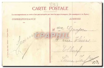 AMIENS — Zegar Dewailly — L. C. (wydawca) — Rewers