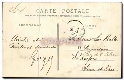 Les Sables-d'Olonne - Kąpielowcy, morze, plaża — Chiaud, Les Sables-d'Olonne - N° 1038 - Otrzymana z plaquettami Jouglia — Rewers