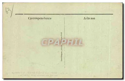 Mont-Dore — La Posada en la Cumbre del Sancy (Alt. 1820 m) — G. D'O. - 1437 — Reverso