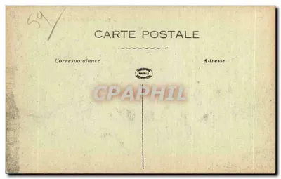Ruínas de CAMBRAI — Torre dos Arqueiros de Abancourt — editor anônimo, n° 3034 — Verso