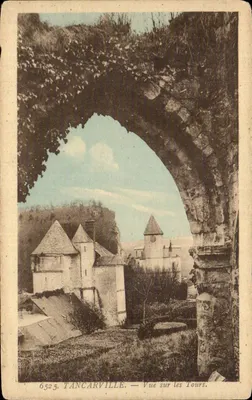 Tancarville — Vista sobre as Torres — Éts Rivière, Poix (Charente Inférieure)