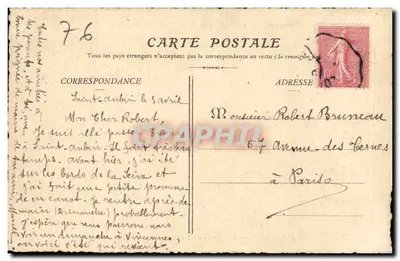 Zamek Tancarville — arrondissement Havre (Seine-Inférieure) — Kolekcja E. Pasquis, Laigle (Orne) — N° 489 — Rewers