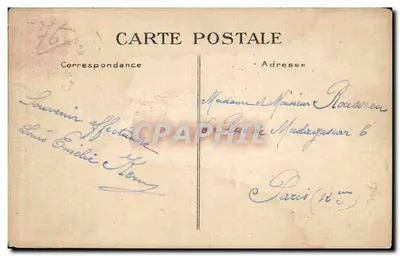 Le Havre — Na plaży dzieci bawią się — C. M., Le Havre — Rewers