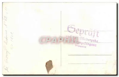 Soldado em uniforme — campo de prisioneiros — editor desconhecido, número de série ilegível — Verso
