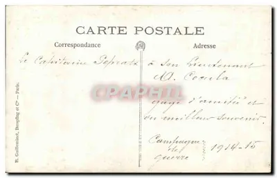 Żołnierz w mundurze — kampania 1914-15 — R. Guilleminot, Bespling et Cie — Paryż — Rewers