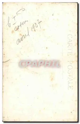 Soldat w uniformie — studio portretowe — datowane kwiecień 1927 — Rewers