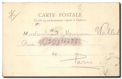 Le Havre — Playa a marea baja y la Hève — Colección L. D. — Reverso
