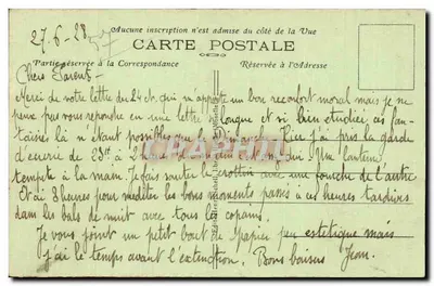 Campo de Bitché — Parte do Campo — Editor: C. P. de Bitché — Verso