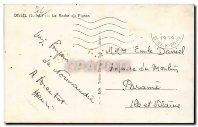 Oissel (S.-Inf.) — La Roche du Pignon — Édit. Treitzer-Daunet, Tab. — Verso