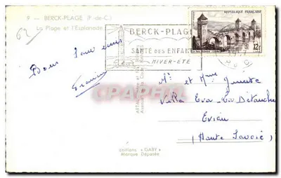 Berck-Plage — Plaża i Esplanada — Wydawnictwo Gaby — Rewers