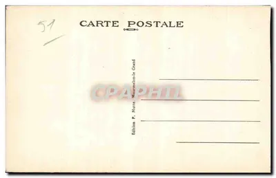 Camp de CHALONS - L'Allée centrale — Wydawnictwo P. Mutte, Mourmelon-le-Grand — Rewers