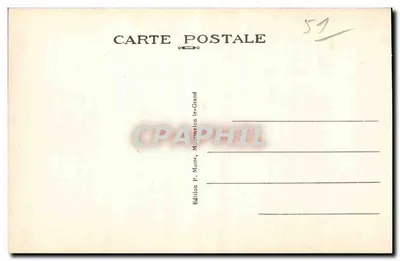 Mourmelon-le-Grand — Camp de Chalons — Quartier A côté sud — Edição P. Mutte — Verso