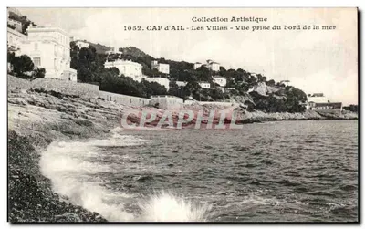 CAP D'AIL - As Villas - Vista tirada da margem do mar — Coleção Artística, n° 1052, Edição Silletta