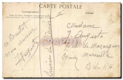 Costa Azul - Villefranche-sur-Mer — La Escuadra en el puerto — Editor FLD, n° 1715 — Reverso