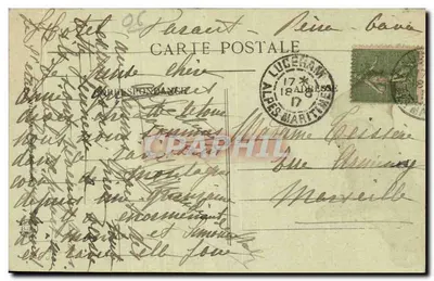Peïra-Cava (a.-m.) — Stacja Letnia — Kuracja Powietrza — Ogólny Widok na Las i Hotel — n° 1318 bis — Rewers