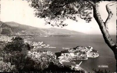 A Cegonha — Vista panorâmica da baía — A. Leconte, impresso em Rueil-Malmaison