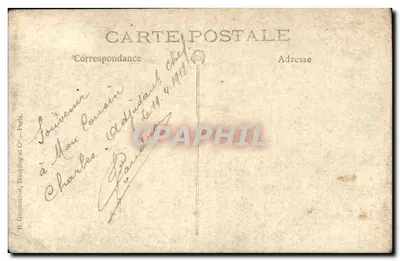 Soldado em uniforme — estúdio — R. Guilleninot, Besançon e Cie, Paris — Verso