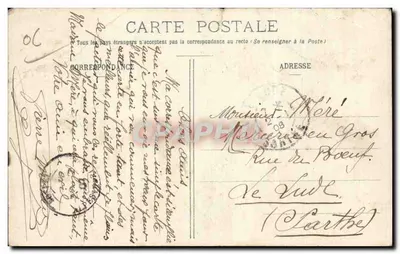 Sospel - Vista Geral - Bilhete postal antigo — Verso