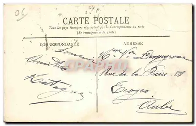 Karnawał w Nicei 1911 — Wóz: Efekt Komety — Wydawca nieznany — Rewers