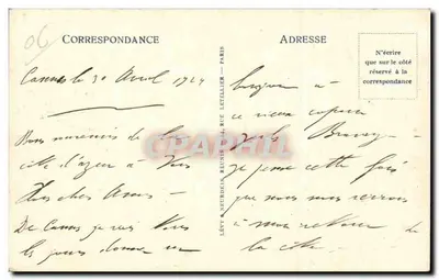 CANNES — Rybackie łodzie w portowym przystani. I.I. — Wydawnictwo Jeanne Darc — Rewers