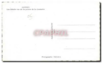 Cannes — Hotele widziane z punktu Croisette — Wydawnictwo CLATICNY — Rewers