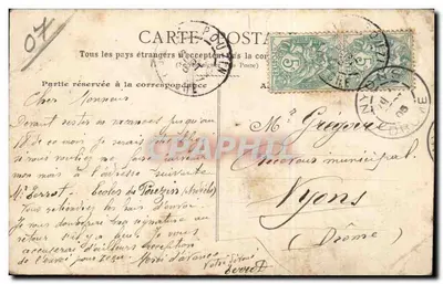 LE POUZIN - Ponte sobre o Ouvezé — Poreaud, imp. fot. em Valência — Verso