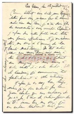 Les Vans — Bois de Païolive — Les Tours de la Gleysace — Verso